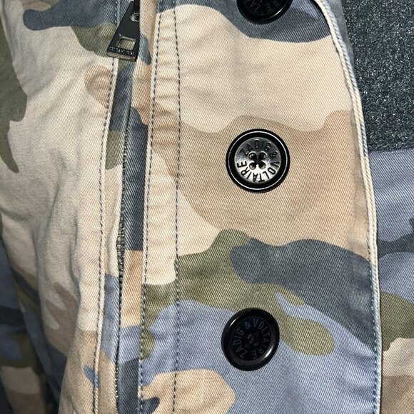 ZADIG & VOLTAIRE CAMO CAMOUGLAGE STUDDED CROPPED ARMY MILITAYRY JACKET -EUC - XS - Picture 5 of 16